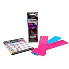 Pre-cut Kinesiology Tape: 3 Strips/package (pink & Blue Foot Strips) New. Price: $7.99.