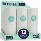 Save Trees Bamboo Paper Towels 12PK - 1800 150 Count (pack Of 12), White New. Price: $70.63.