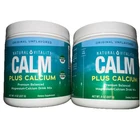 (2 Pack) Natural Vitality Calm Plus Calcium 8OZ Gluten,sugar Free EXP:12/2026 New. Price: $23.95.