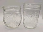 Vintage Kerr Ahk Anchor Hocking 8 Oz Jam Fruit Embossed Clear Jelly Jars Berry Used. Price: $9.99.