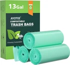 Ayotee Compostable Trash Bags 13 Gallon Tall Kitchen, 45 Count Biodegradable New. Price: $23.22.