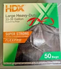 Hdx Flexpro Outdoor & Yard Black Drawstring Trash Bags 33-39 Gallon 50 Ct New. Price: $35.50.