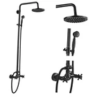 Bronze Rain Shower System Set 2 Oil-rubbed Exposed New. Price: $239.98.