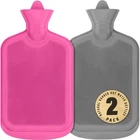 Steadmax Pack Hot Water Bottles, 2L (68OZ) (large), Pink & Gray New. Price: $18.98.