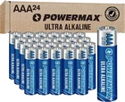 Powermax 24-COUNT Triple Aaa Batteries, Alkaline Battery With 10-YEAR Shelf Life New. Price: $11.99.
