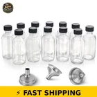 Aozita 12 Pack Clear Glass Bottles With Caps & Funnels New. Price: $36.99.