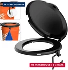 Pahtto Portable Toilet Seat For 5 Gal Buckets, Camping With Lid Adult New. Price: $33.23.