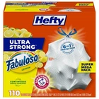 Hefty Ultra Strong 13 Gallon Kitchen Trash Bags Fabuloso Lemon Scent 110 Count New. Price: $27.79.