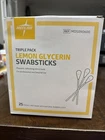 Medline- Lemon Glycerin Swabsticks 25 Pks/per Box 3 Ct/pk New. Price: $16.99.