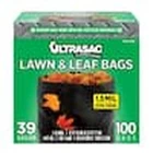 Ultrasac 39 Gallon Lawn And Leaf Bags - 100 Count New. Price: $52.99.