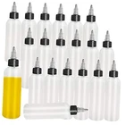 Muiyaneq 20-PACK 4OZ/120ML Plastic Boston Squeeze Bottles With Twist Top Cap, New. Price: $18.28.