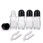 Newzoll 4 Pack 50ML Clear Glass Roller Bottles For With Black Caps. Price: $23.69.