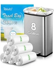 Teivio 8 Gallon Trash Bags 200 Count Unscented New. Price: $46.99.