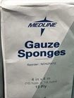 Packs 200 Medline Gauze Non-woven Non-sterile 4" X 12 Ply Sponges Bandages New. Price: $19.95.