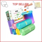 2.6 GALLON/330PCS Strong Trash Bags Colorful Clear Garbage By Teivio, Bathr New. Price: $28.19.