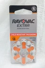 Rayovac Extra Hearing Aid Batteries Size 13 Zinc Air 6-PACK (48 Total) C3 New. Price: $19.99.