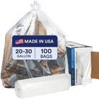 Plasticplace 20-30 Gallon Trash Bags 1.5 Mil Clear Heavy Duty Garbage Can New. Price: $50.06.