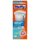 Hefty Medium Trash Bags, Ocean Water Scent, 26 Count (pack Of 1), New. Price: $9.91.