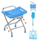 Ugarden Height Adjustable Folding Shower Chair Seat, Stainless Steel New. Price: $90.21.