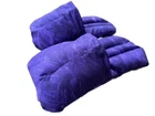 Foot Warmers,herbal Pack,heat Wrap,herbal,slippers,booties,purple Batik New. Price: $59.00.