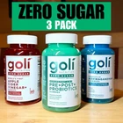 3 Pack Goli Zero Sugar Acv+,pre+post+probiotics, Ashwagandha+ Gummies Bundle New. Price: $22.79.