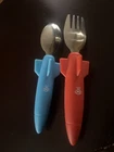 Fred 3-2-1 Lunch Kids' Rocket Utensils Piece Silicone Set Gently Used. Price: $5.00.