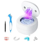 Ultrasonic Retainer Cleaner Machine, 45KHZ 25W Dental Cleaning Pod For Denture, New. Price: $19.99.