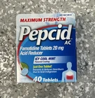Pepcid Ac Maximum Strength Heartburn Relief Tablets 40 Count Icy Cool Mint New. Price: $14.95.