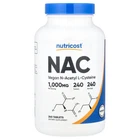 X Nutricost, Nac, 1,000 Mg, 240 Tablets New. Price: $97.01.