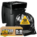 Tasker 95-100 Gallon Heavy Duty Trash Bags 50CT W/ties Black Xl New. Price: $76.97.