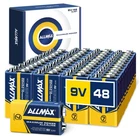 Allmax 9V Maximum Power Alkaline Batteries (48 Count) Ultra Long-lasting, L... New. Price: $75.12.