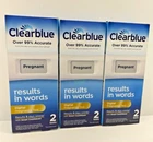 3X Clearblue Digital Pregnancy Tests, Results In Words Exp 2024 New. Price: $30.00.