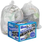 Toughbag 55-60 Gallon Contractor Trash 1 Count (pack Of 50), Clear New. Price: $90.54.