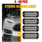 12LED Amber/white 4-40PCS Truck Hazard Flashing Strobe Warning Light Bar Beacon New. Price: $137.18.
