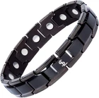 Smarter Lifestyle Elegant Titanium Magnetic For Men Bracelet, Black New. Price: $63.89.