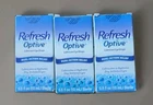 Lot Of 3 Refresh Optive 0.5OZ (15ML Bottles) Lubricant Eye Drops Exp 10/2026 New. Price: $29.99.