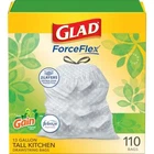 Glad 13 Gallon Kitchen Trash Bags With Febreze Freshness 110 Count Drawstring... New. Price: $27.99.