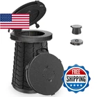 Xxl 19.7"H Adjustable Portable Foldable Camping Toilet Luggable Loo With Lid New. Price: $78.22.