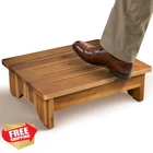 Tinamo 5" Acacia Wood Step Stool No Assembly Small Bed Handicap Elderly New. Price: $55.98.