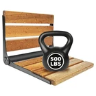 Folding Shower Seat Teak Stainless Steel Bath Safety Elderly BTSSF00B2 Koretech New. Price: $129.99.