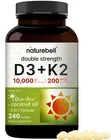 Vitamin D3 K2 10000 Iu + 200MCG MK-7 240 Softgels New. Price: $45.36.