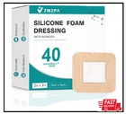 40 Silicone Foam Dressings 2X2, Waterproof Bandages For Wound Care Bed Sores New. Price: $23.99.