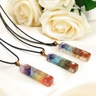 7 Chakra Orgonite Pendant Natural Stone Reiki Healing Energy Unisex Necklace New. Price: $11.77.