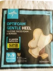 6 - Medline Optifoam Gentle Heel Dressing Bandages 9X9 Exp 4/29/27 MSC1200B New. Price: $38.25.