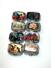 2 Compartment Travel Pill Organizer Metal Pocket Medicine Case Choose Your Desig New. Price: $10.00.