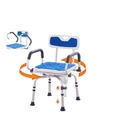 Vevor Swivel Shower Chair 360 Degree Adjustable Seat Pivoting Arms For New. Price: $91.66.