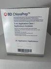 Bd Chloraprep Clear 3ML Applicators 05/2026 25PC/BOX New. Price: $117.05.