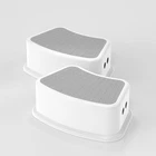Uncle Wu 2 Pack Kids Step Stool - Toddler Up For Kitchen Gray New. Price: $27.11.