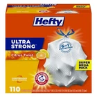 Hefty Ultra Strong 13 Gallon Citrus Twist Scented Trash Bags 110 Count New. Price: $23.09.
