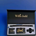 Willis Judd - Dad Titanium Magnetic Bracelet With Blue Carbon Fiber, Color Gold New. Price: $29.99.